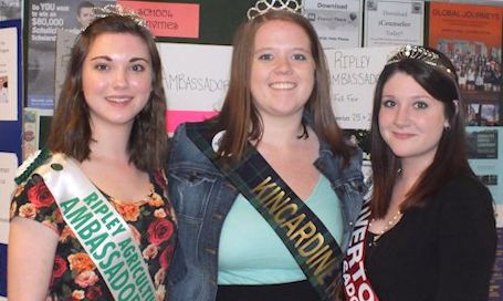 Fall fair ambassadors promote the program at KDSS
