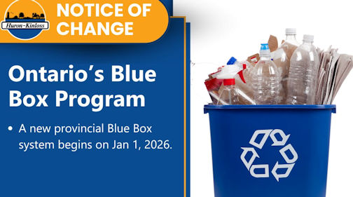 Blue Box program in Huron-Kinloss changing, effective Jan. 1, 2026