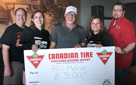 Bill Molnar of Kincardine wins grand prize at Fish Kincardine Derby