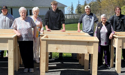 KDSS shop class helps create accessible planters for Rosewood RVilla in Ripley