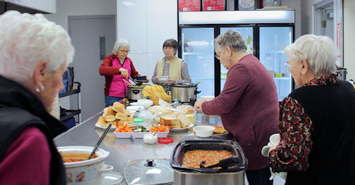 ​Ripley Horticultural Society enjoys hearty lunch, and learns about Stone Bridge Flour