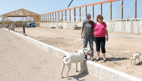 New state-of-the-art compost pack dairy barn being built south of Kincardine