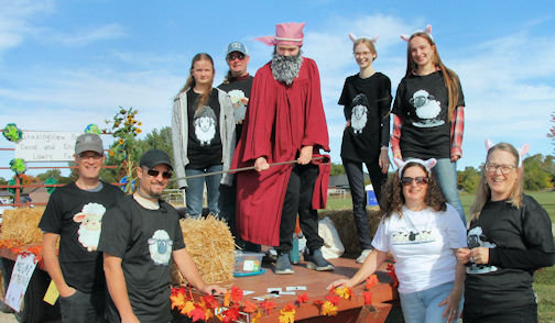 Sunny weather for lots of sheep in the Ripley-Huron Fall Fair Parade