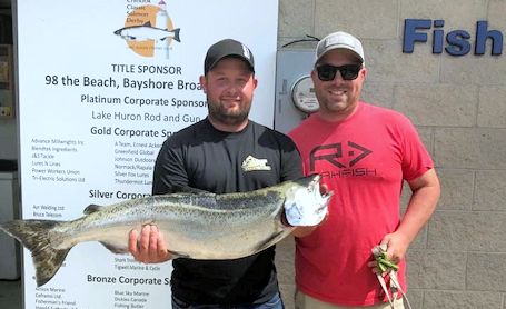Guelph man in the lead with 17.56-pound catch at Chantry Chinook derby