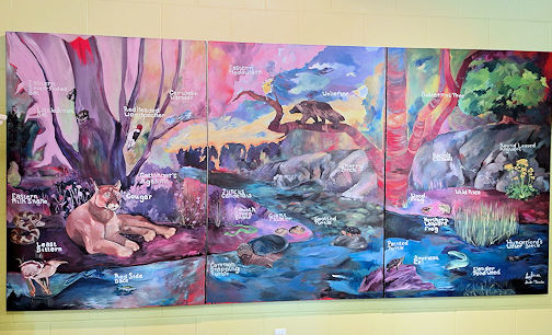 Student mural now on display at Bluewater Outdoor Education Centre