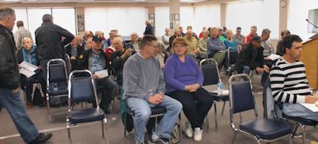 Great crowds turn out for public meetings about the proposed natural gas project