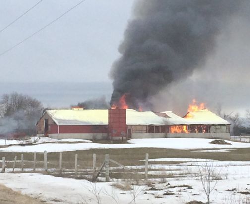 Barn fire loss estimated at $400,000
