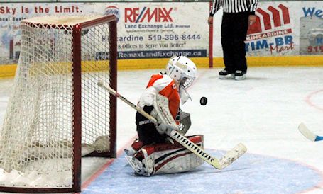Kincardine Novices are finalists at local Silver Stick regional