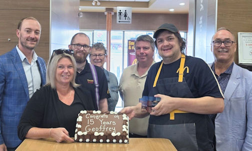 Kincardine McDonald's employee marks 15 years of service