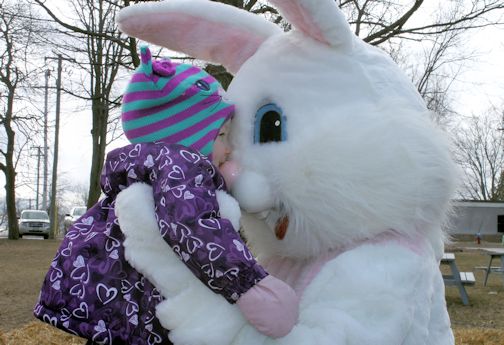 Hundreds of children seach for Easter eggs at Kincardine Rotary Club's Easter Egg Hunt