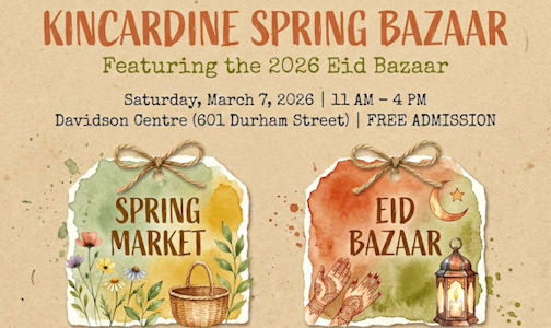 ​Kincardine Spring Bazaar set for Saturday, March 7