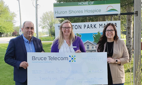 ​Bruce Telecom continues support of Huron Shores Hospice