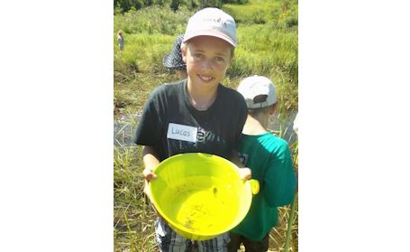 Ripley horticultural youth join PRWIN's Adrienne Mason in exploring nature
