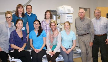 Health centre's medical radiation technologists take part in breast-screening education