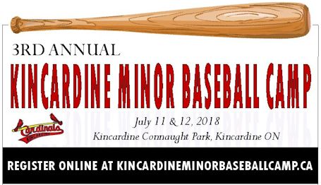 Lobb announces third annual Kincardine Minor Baseball Camp